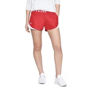 Under Armour Play Up Shorts 3.0 Red Women's S NWT
